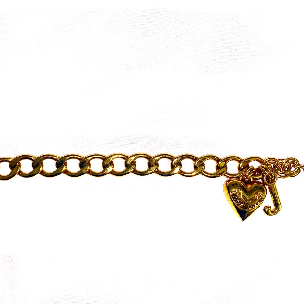 Juicy Couture Gold Charm Bracelet 7.5 inch